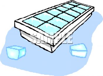 Clipart 0511 1204 0511 1228 Ice Cube Tray With Ice Cubes Clipart
