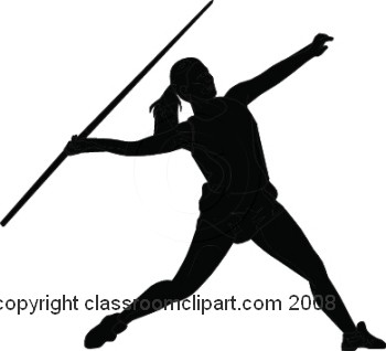 Silhouettes   Javelin Silhouette   Classroom Clipart