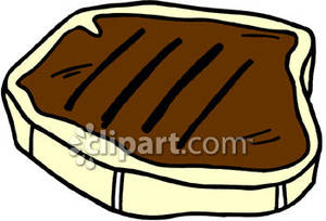 Steak Clipart Big Cooked Steak Royalty Free Clipart Picture 081013