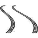 Clip Art Illustration Of Tire Tracks