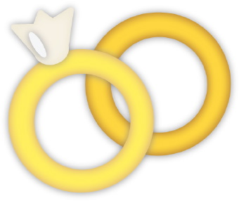 Clip Art Of A Pair Of Gold Wedding Rings
