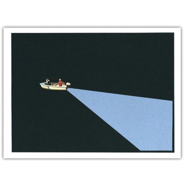 Midnight Boat Ride Print   Illustrate   Pinterest
