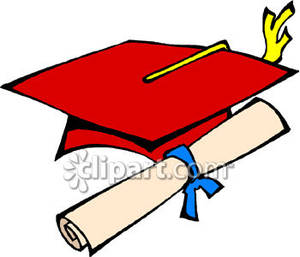Red Graduation Cap Clip Art
