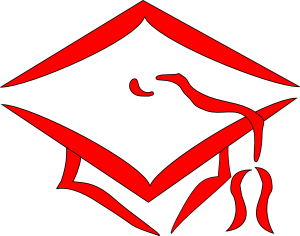 Red Graduation Cap Clip Art At Clker Com   Vector Clip Art Online