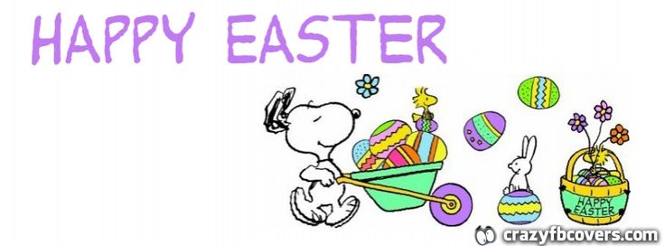 Snoopy Happy Easter Facebook Cover Fb Timeline Covers