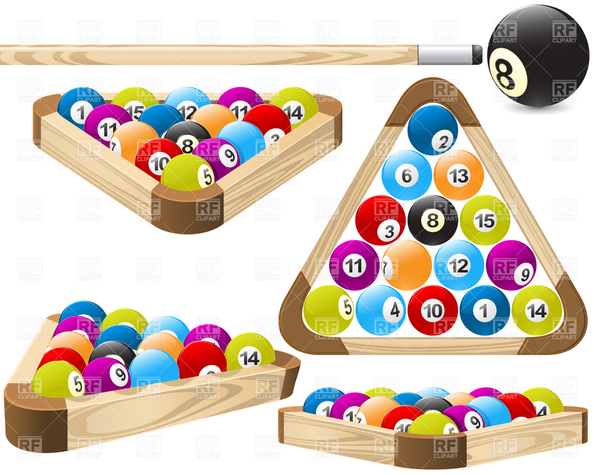 Pool Rack  Billiards  4889 Download Royalty Free Vector Clipart  Eps
