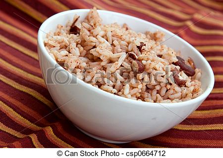 Bowl Of Beans Clip Art A Bowl Of Caribbean Style Rice