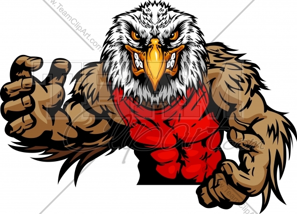 Eagle Wrestling Logo Design 1195 This Angry Eagle Wrestling Clipart