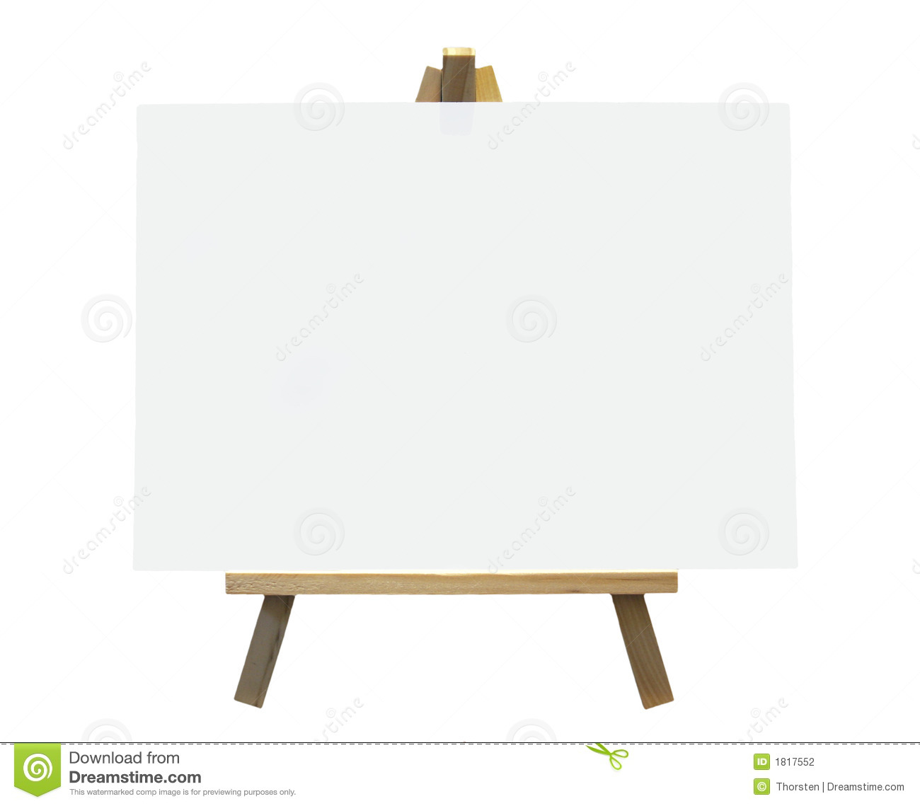 Easel With Canvas Clip Art