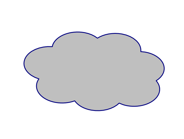 Grey Cloud Clip Art At Clker Com   Vector Clip Art Online Royalty    