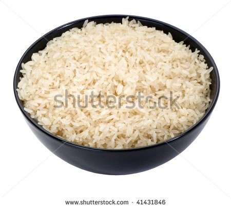 Rice Clip Art Black And White Boiled Long Grain Rice In