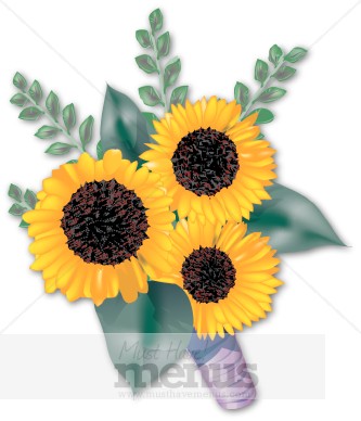 Sunflower Bouquet Clipart