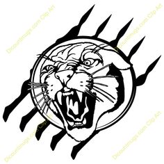 Cougar Logo Clip Art   Clipart 14606 Cougarheadclaw   Cougarheadclaw