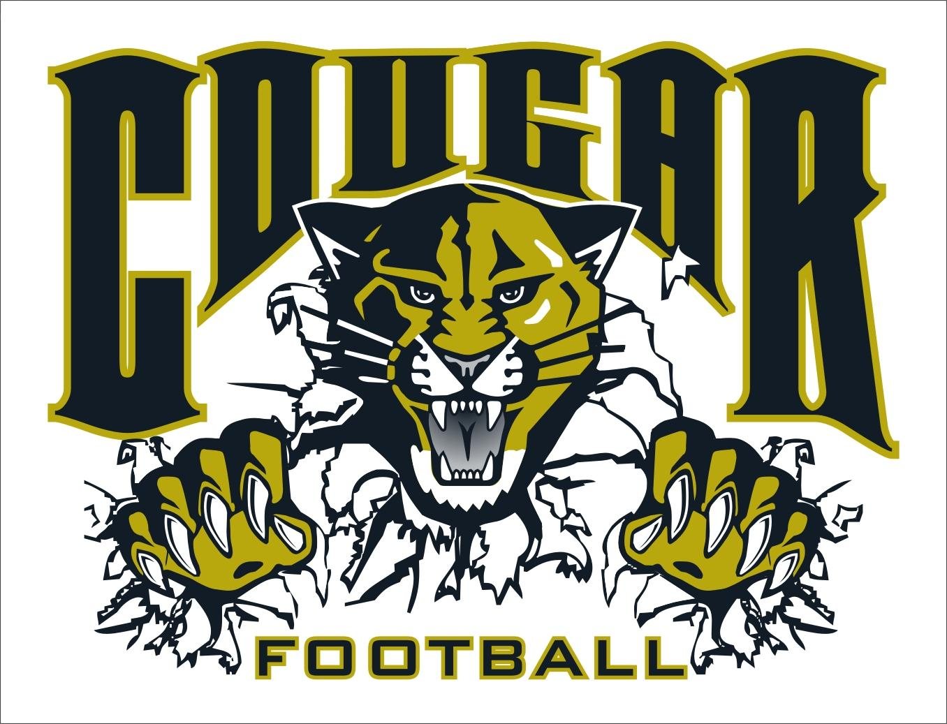 Cougars Logo Varsity Football Team Has