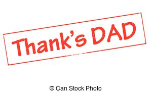 Thank Dad   Stamp With Text Thank Dad Inside Vector
