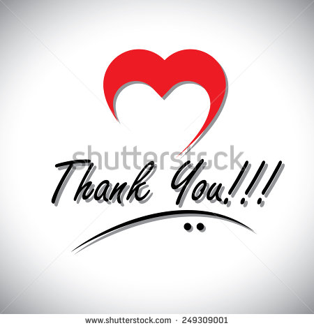 Thank You Handwritten Words Vector With Heart Or Love Icon  This Also