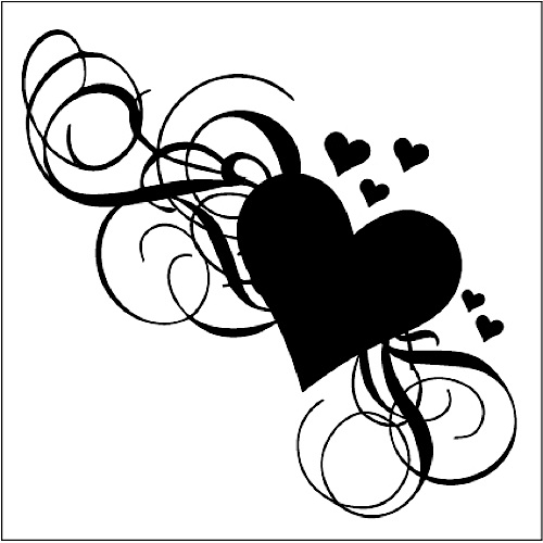 Fancy Heart Tattoos   Cliparts Co