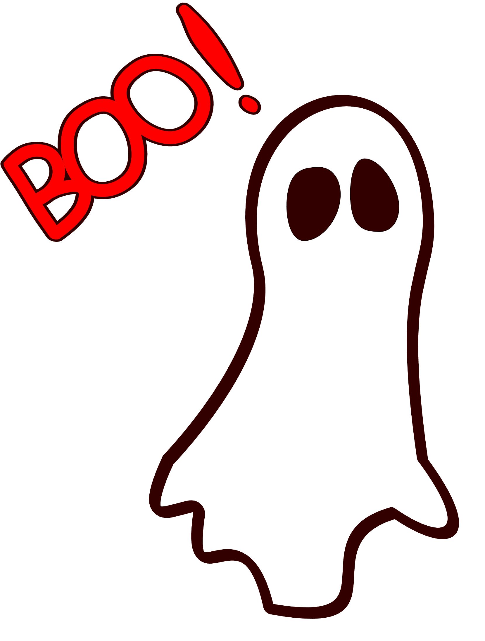 Ghost Saying Boo   Cliparts Co