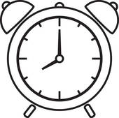 Alarm Clock Clipart Black And White   Clipart Panda   Free Clipart