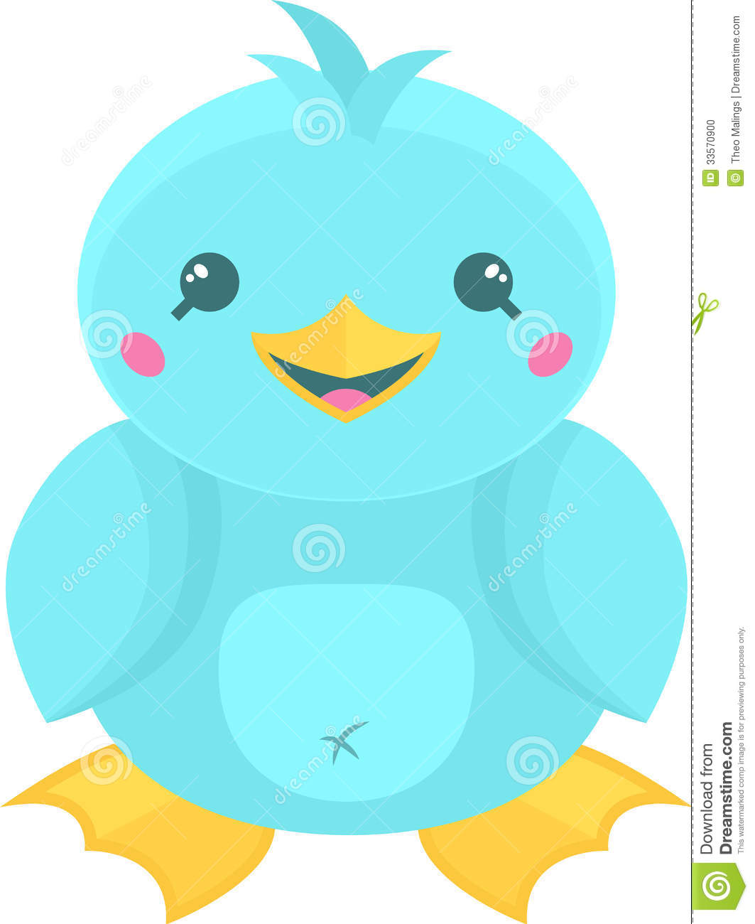 Cute Kawaii Duck Stock Photo   Image  33570900