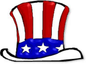 Free Patriotic Clipart Picture Of Red White And Blue Uncle Sam Hat
