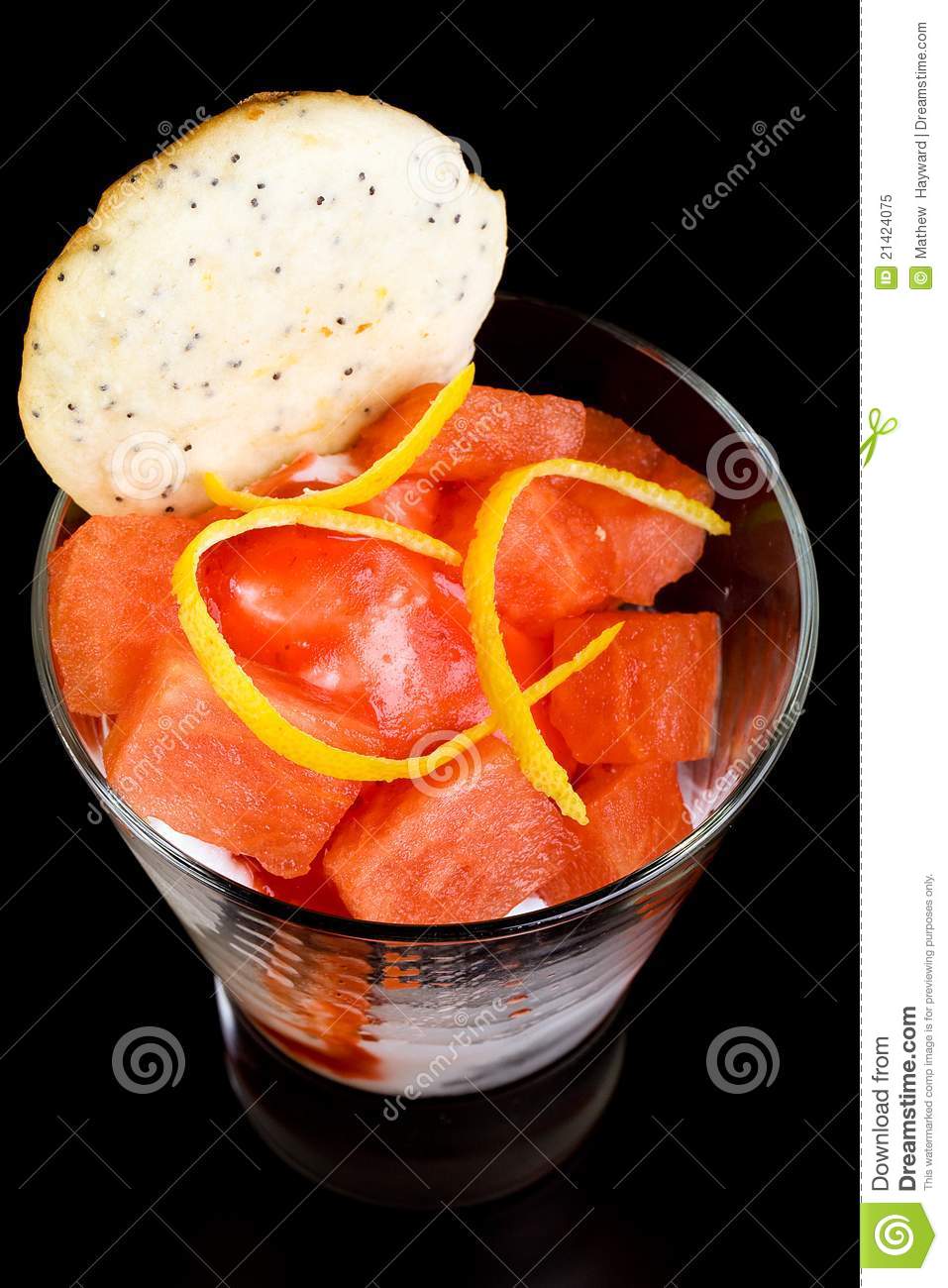 Fruit Cup For Dessert Royalty Free Stock Photo   Image  21424075