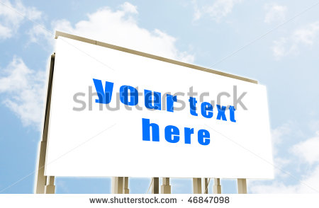 Billboard Advertising Space As A Clip Art Stock Photo 46847098
