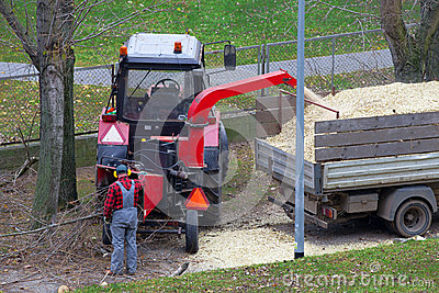 Wood Chipper Stock Photography   Image  35590452