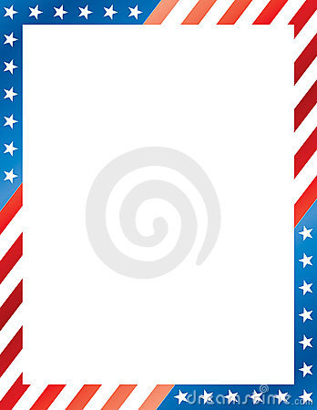 Stars And Stripes Border Photo   Spiderpic Royalty Free Stock Photos