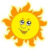 Vector Art   Cute Summer Sun Thinking  Clipart Drawing Gg55929427