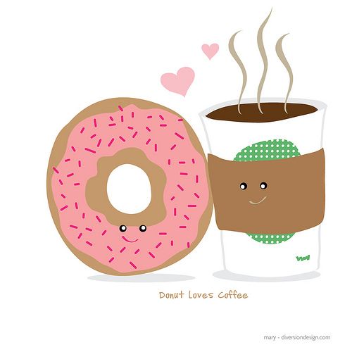 Cartoon Donuts With Faces   Donuts And Coffee Cartoon I9 Jpg