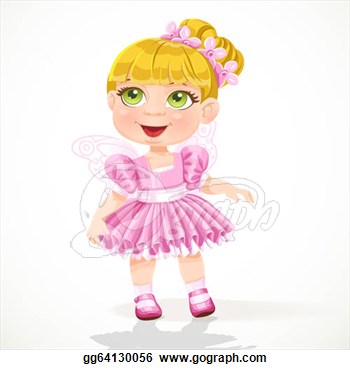 Cartoon Tutu Skirt Clipart Little Girl In A Pink Ballet