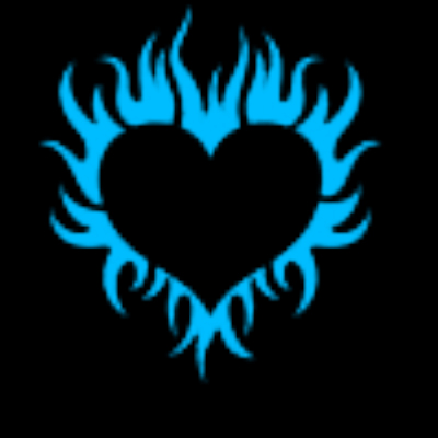 Flaming Heart Clip Art Hearts With Blue Flames