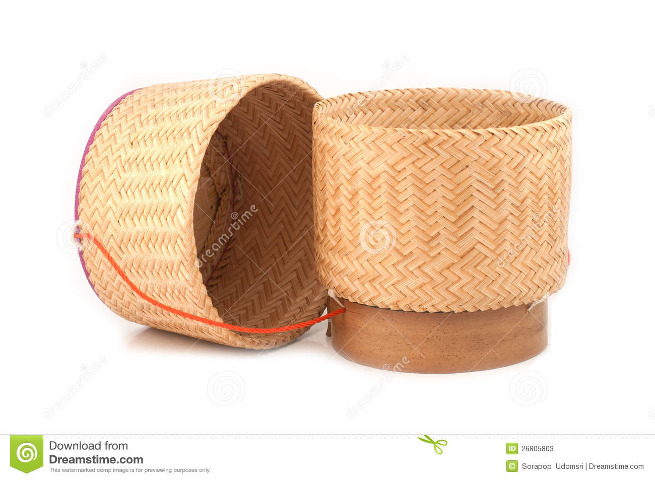 More Similar Stock Images Of   Wooden Rice Box Thai Style  