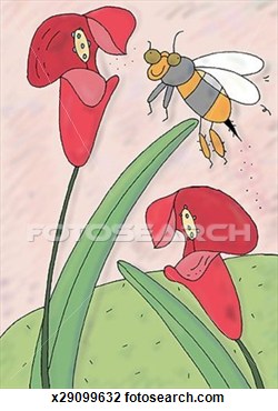Clip Art   Pollination  Fotosearch   Search Clipart Illustration