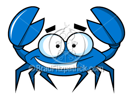 Crab Clip Art   Blue Crab Clipart Graphics   Vector Blue Crab Icon