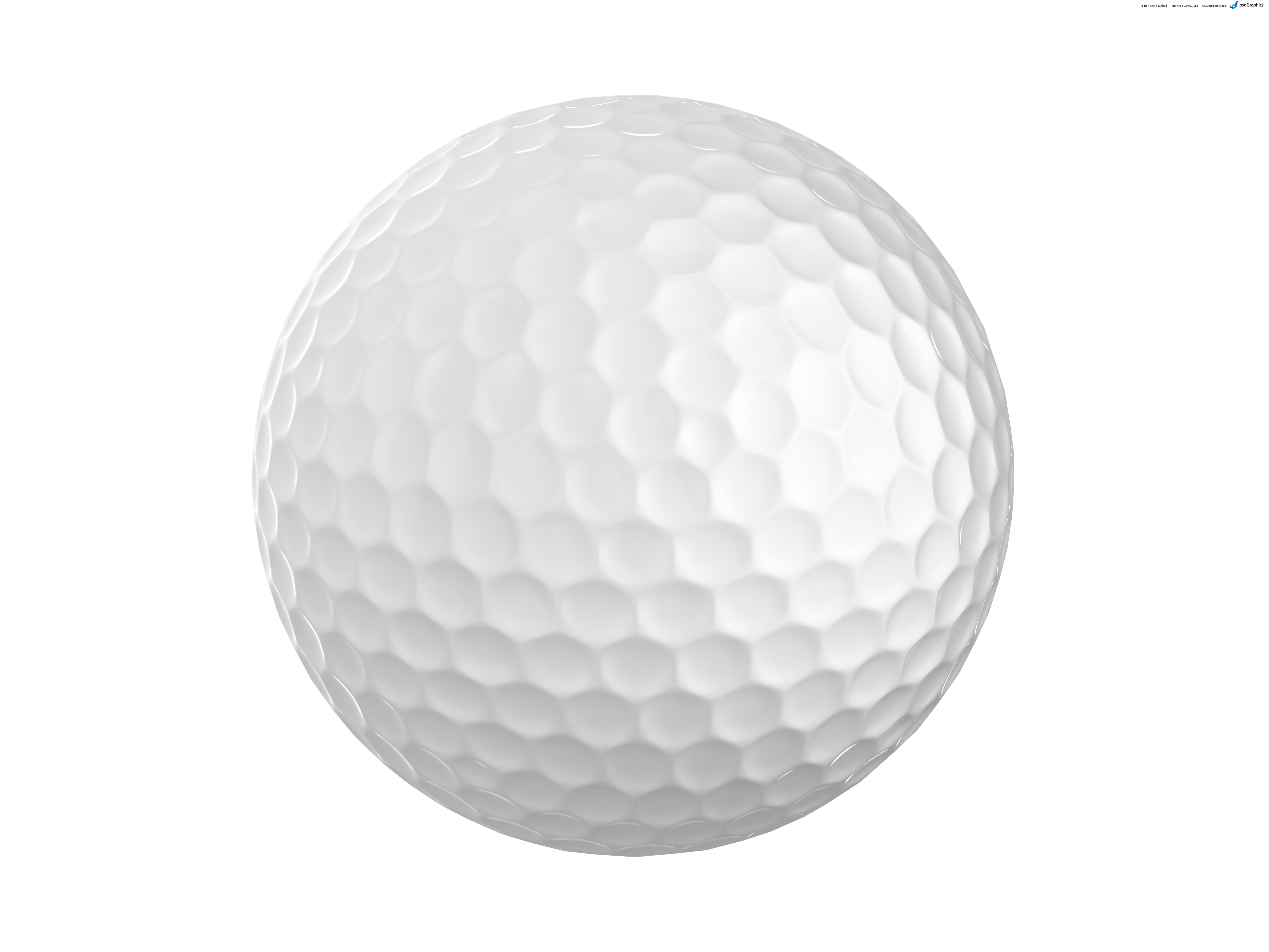 Golf Ball Isolated On White Background   Psdgraphics