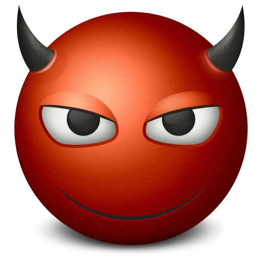 Smiling Red Devil Icon Png Clipart Image   Iconbug Com