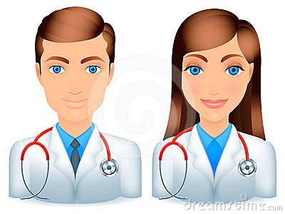 Male And Female Nurse Clipart Male Female Doctors 24529634 Jpg