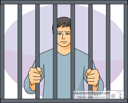 Legal   Person In Jail   Classroom Clipart