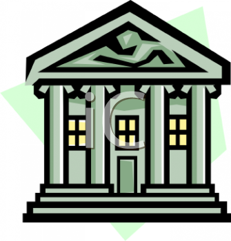 Royalty Free Bank Clip Art Buildings Clipart