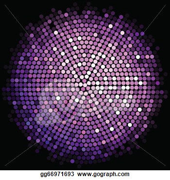 Clipart   Vector Purple Disco Lights Background  Stock Illustration