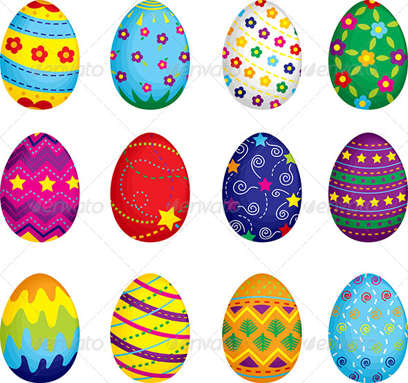Stock Vector   Graphicriver Easter Eggs 6061629   Dondrup Com