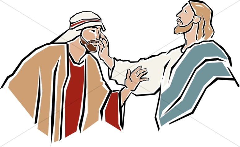 Jesus Heals The Leper   New Testament Clipart