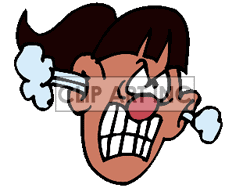 Mad Steaming Angry Anger Lady Women Fuminggif People Faces Clipart
