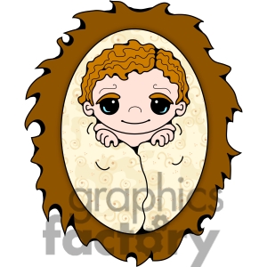 Baby Jesus In A Blanket Clipart