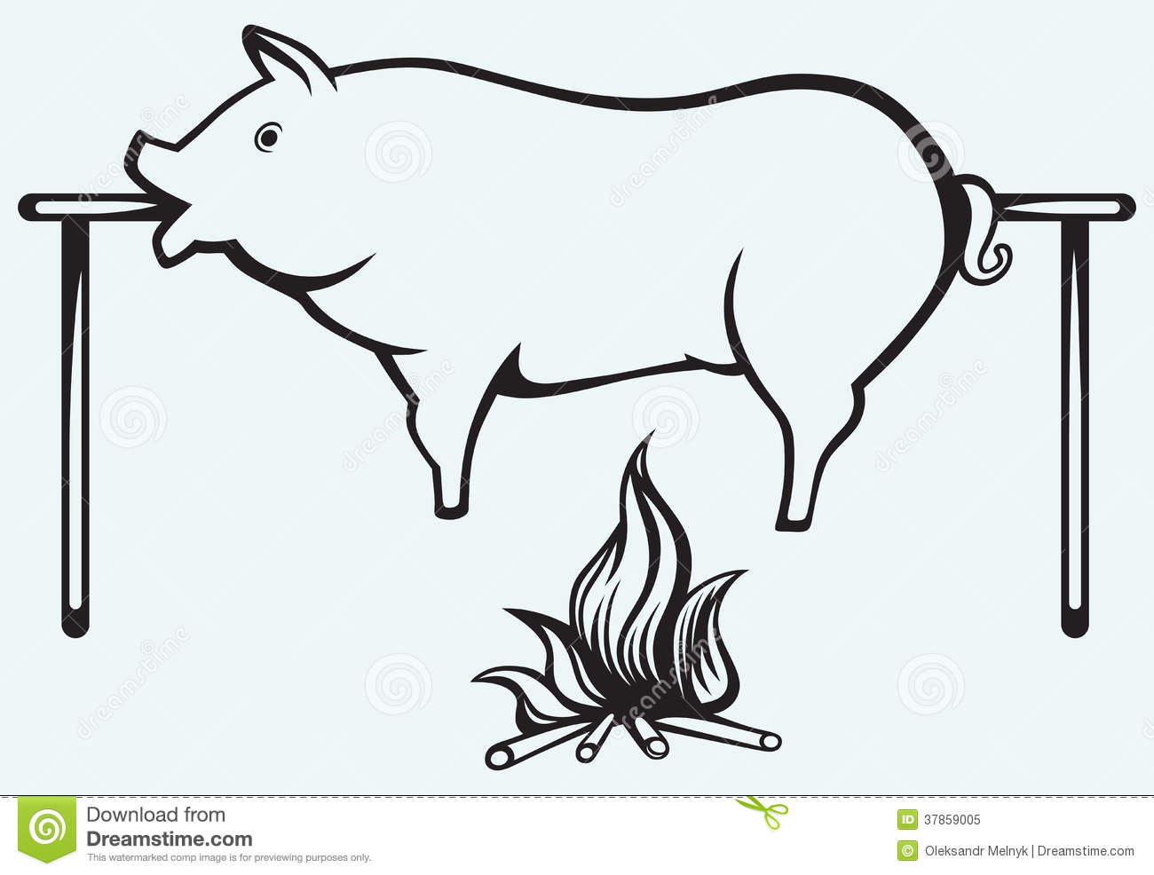 Roasted Pig Royalty Free Stock Photo   Image  37859005