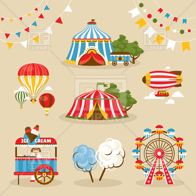 Country Fair Objects 93702 Download Royalty Free Vector Clipart  Eps