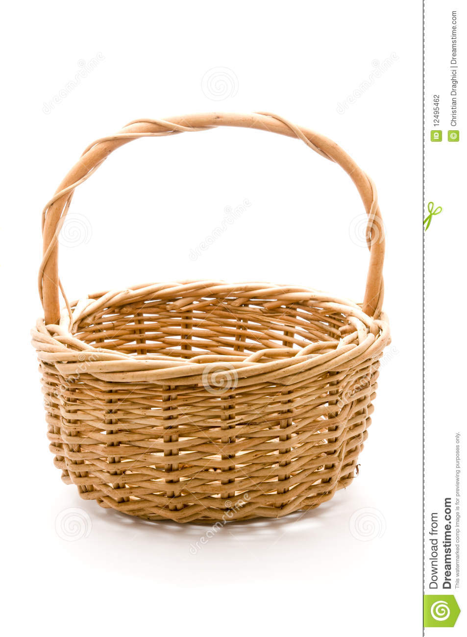 Empty Fruit Basket Clipart Empty Basket Isolated On A