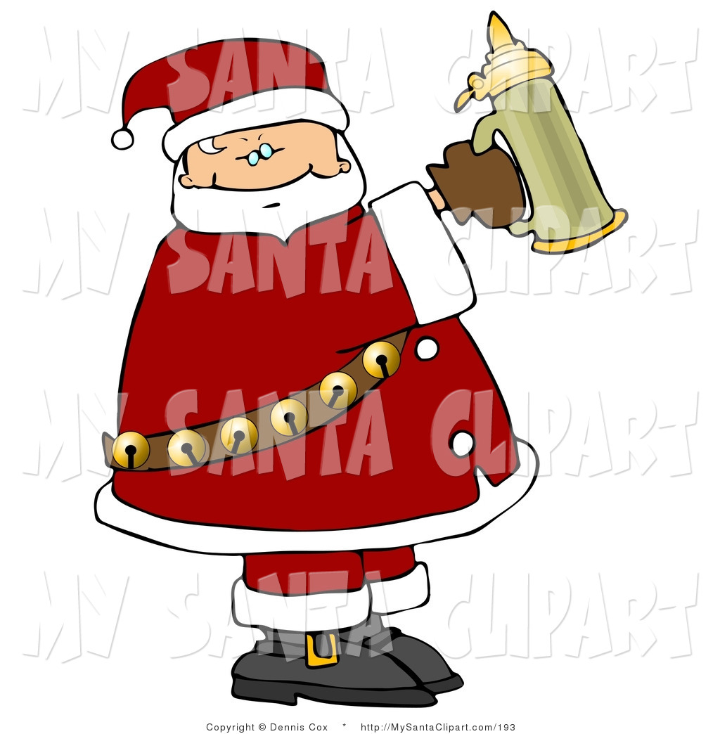 Royalty Free December 25 Stock Santa Clipart Illustrations